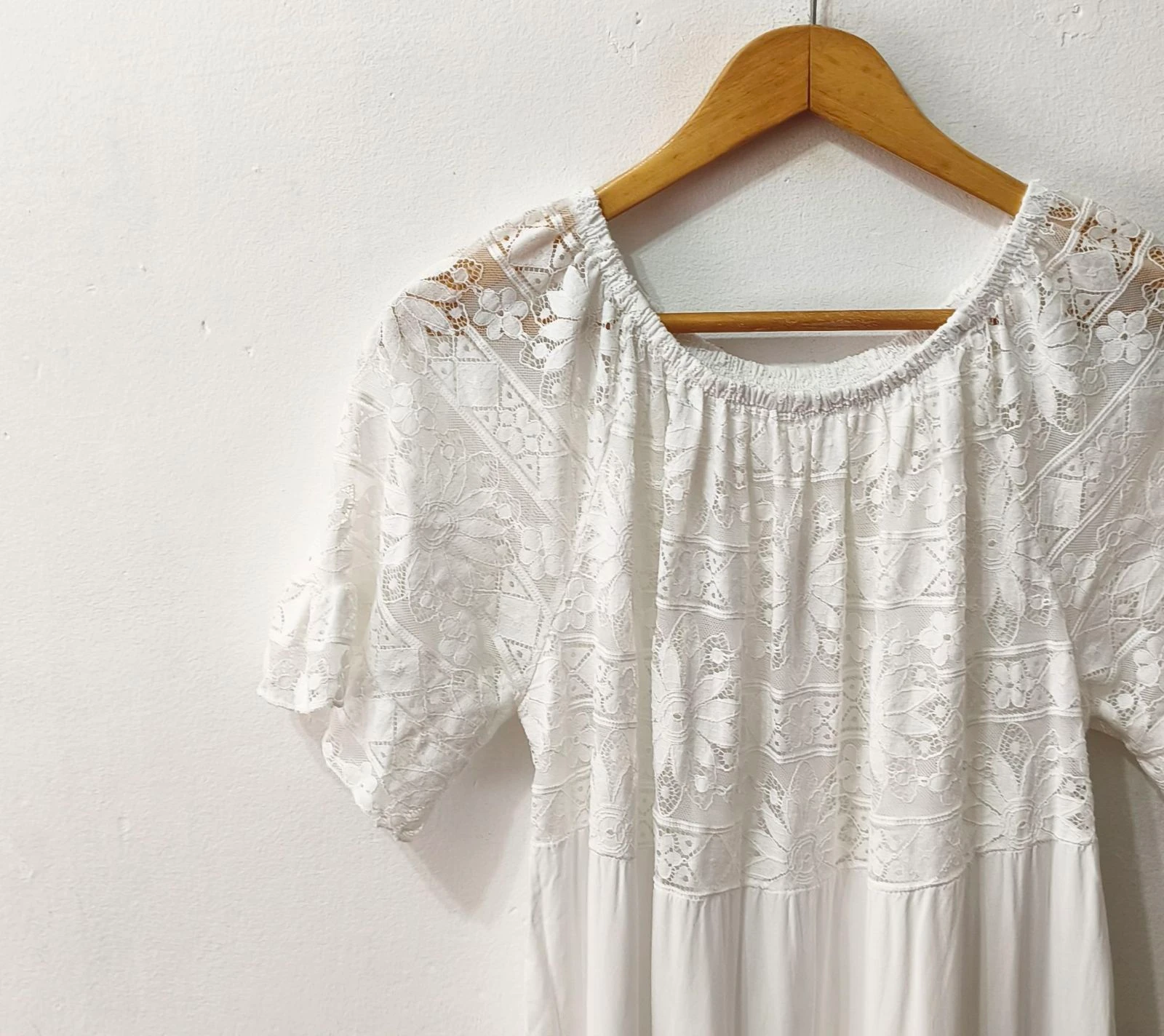 Witte zomerjurk voor dames maat M-L – photo 4